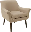9005LNNSND Charlotte Linen Sandstone Accent Chair - Skyline Furniture