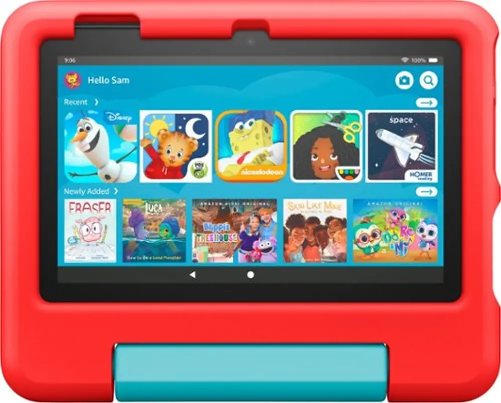 B099HF2WGM Amazon Fire 7 Kids Tablet 16GB - Red-1