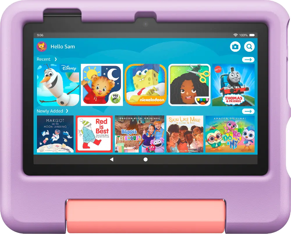 B099HP4D5Z Amazon Fire 7 Kids Tablet 16GB - Purple-1