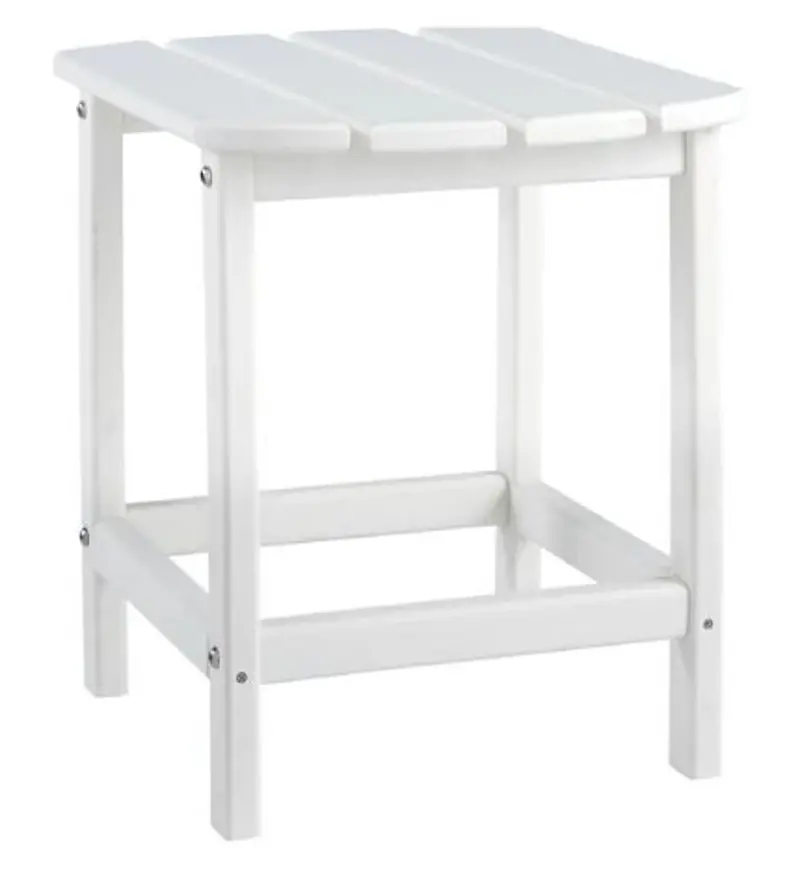 Atlantic White Patio Side Table