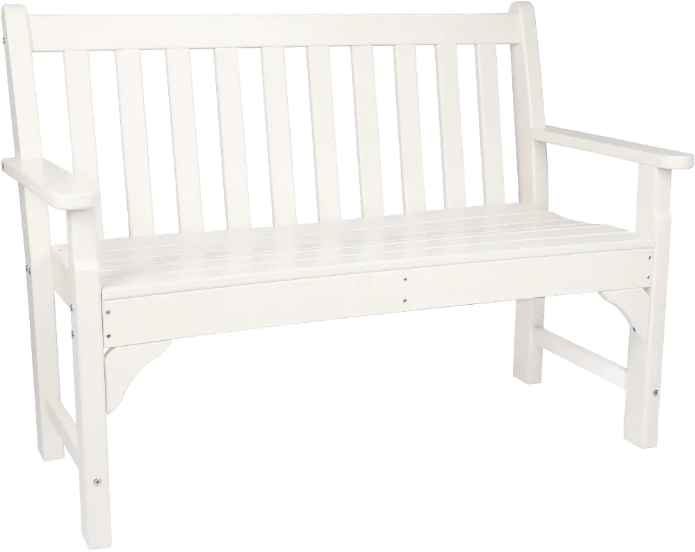 Atlantic Ivory Patio Bench-1