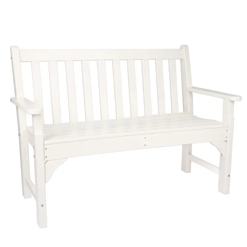 Atlantic White Patio Bench