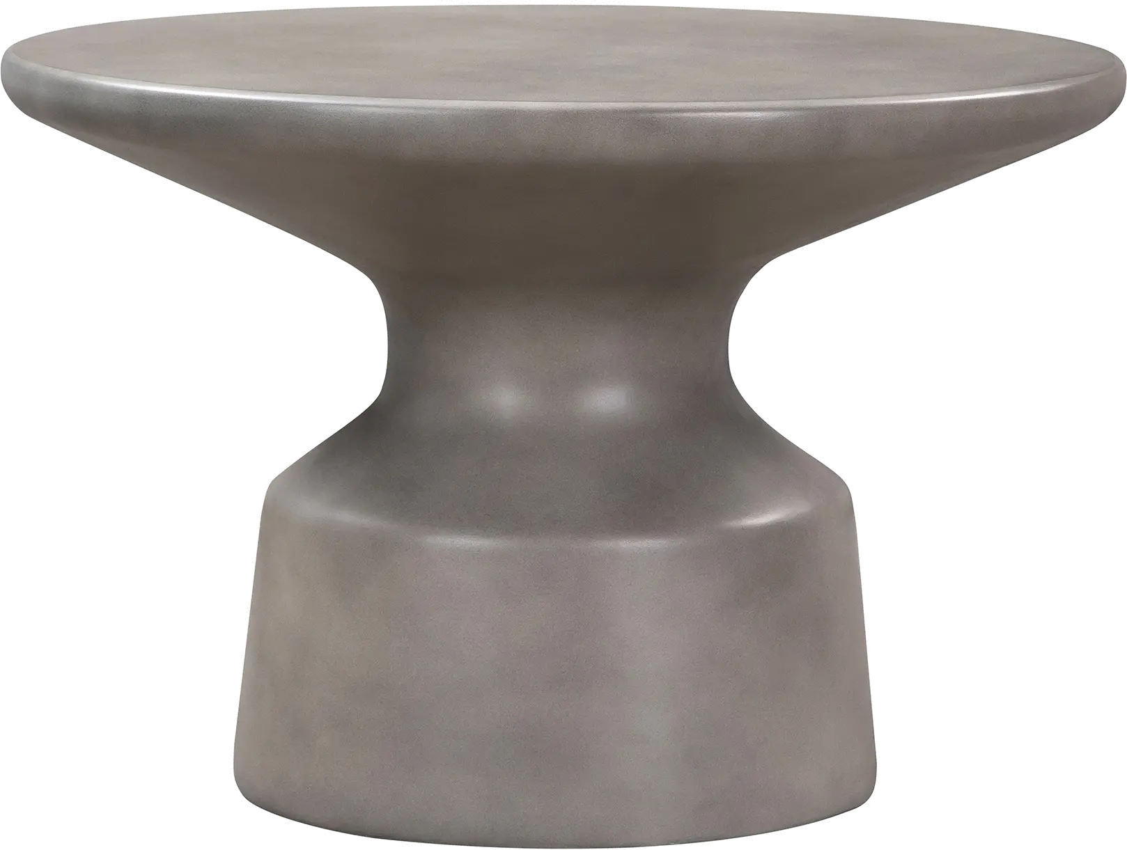 Photos - Coffee Table Armen Living Sephie Round Gray Concrete Pedestal  LCSFCOCCGR
