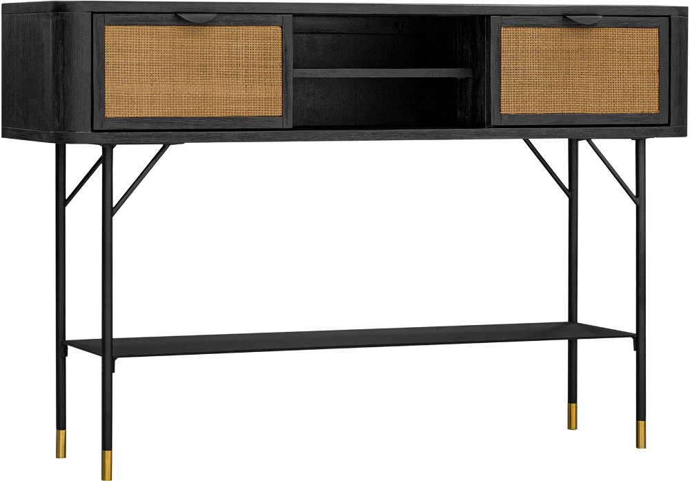 112869327 Saratoga Black Console Table sku 112869327