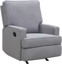 Gray rocker recliner for nursery best sale