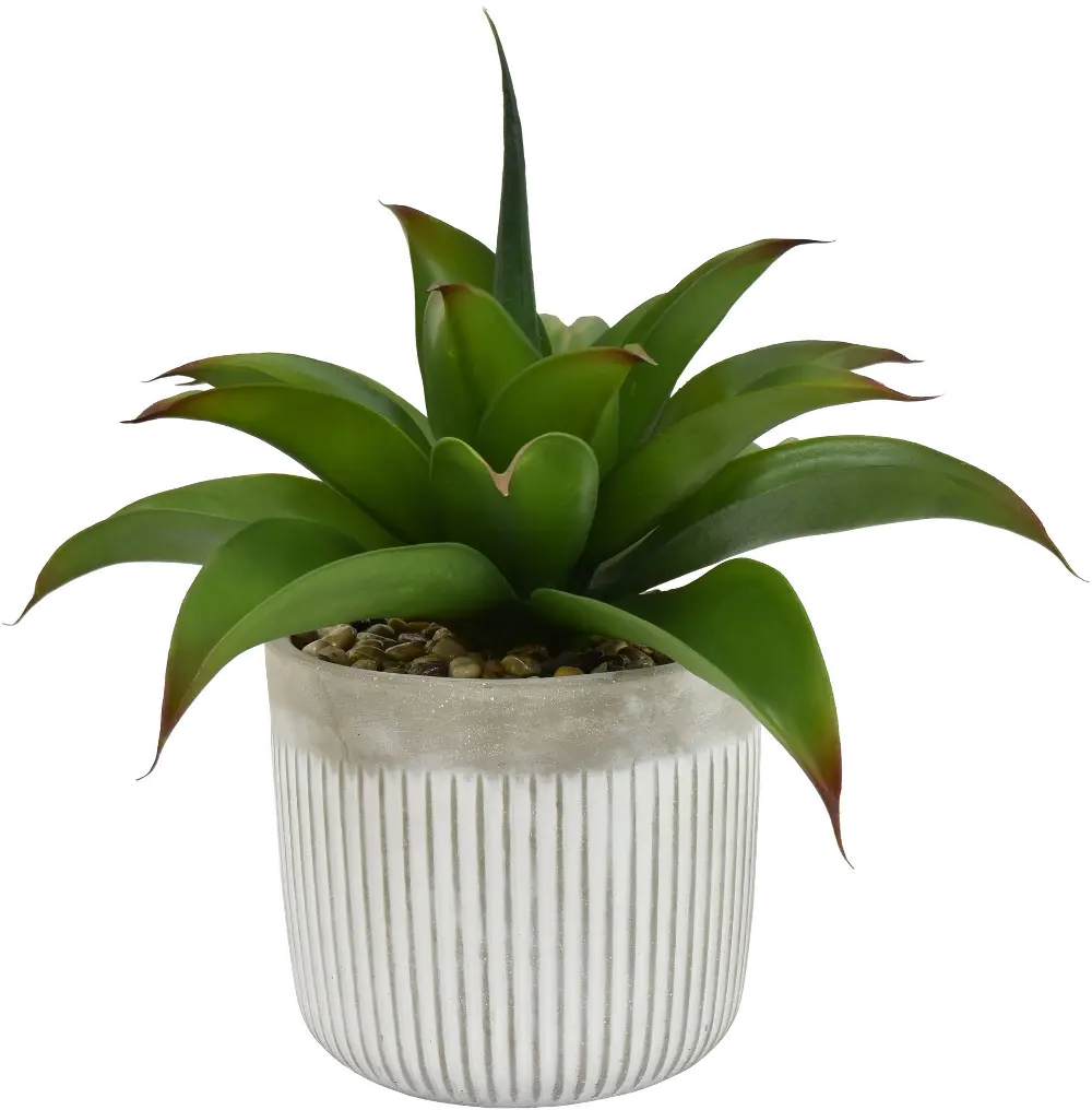 Faux Grass Plant in Planter-1