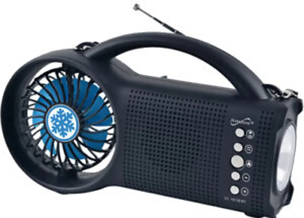 SC-1073ERF Supersonic Solar Power Bluetooth Speaker with FM Radio, LED Torch Light & Fan-1