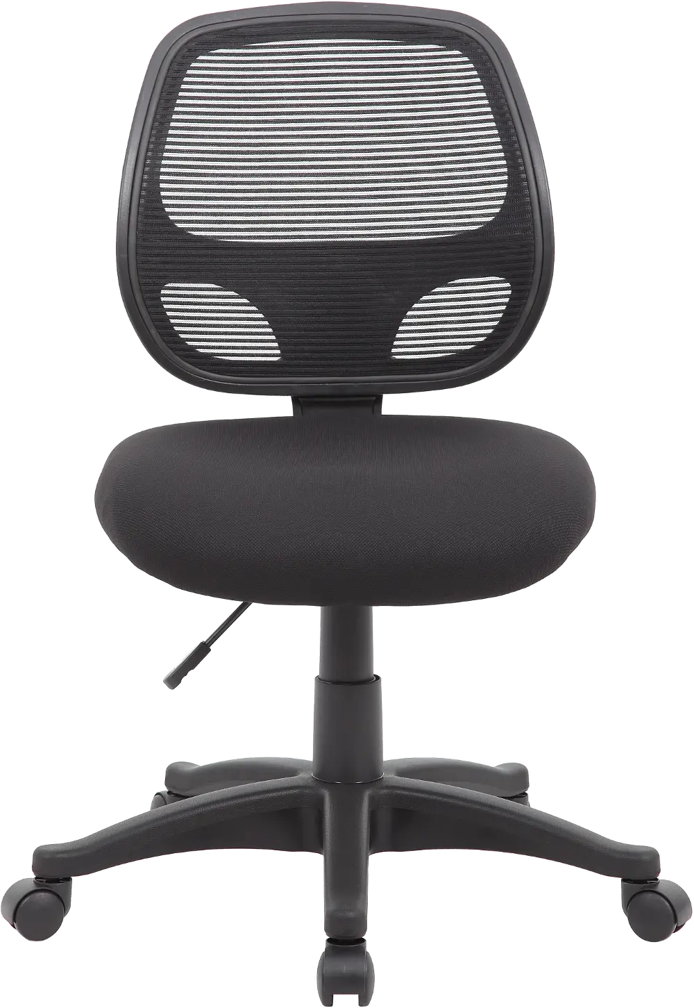 Boss Commercial Grade Armless Black Mesh Task Chair-1