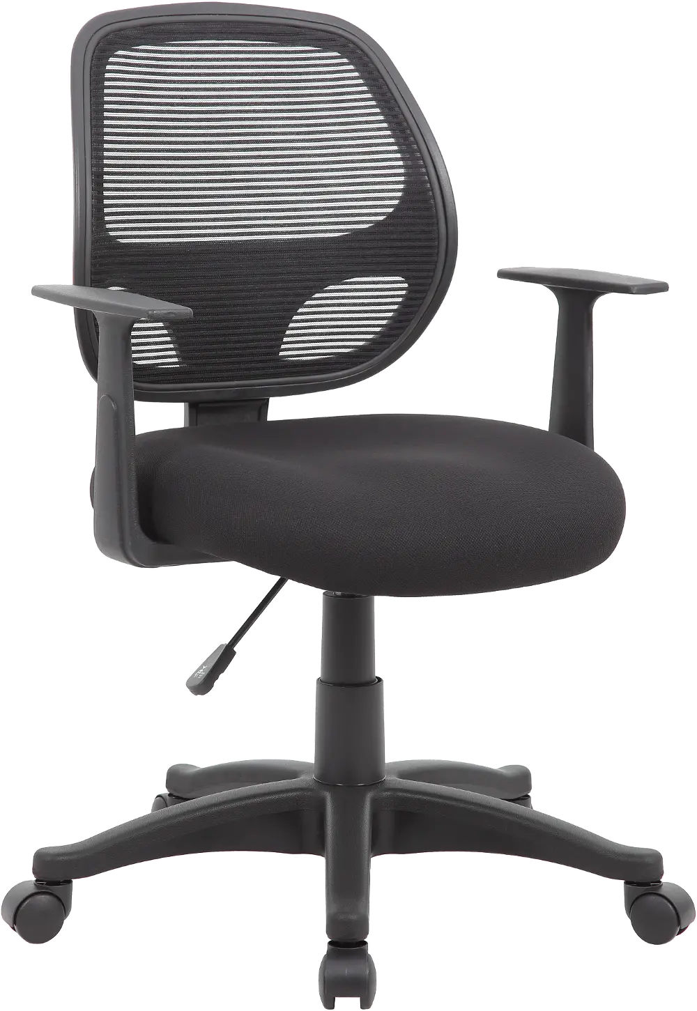 Boss Commercial Grade Black Mesh Task Chair with Arms-1