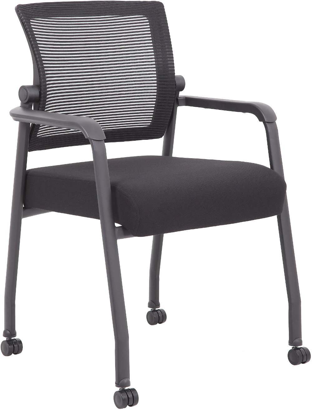 112879853 Boss Black Mesh Guest Chair sku 112879853