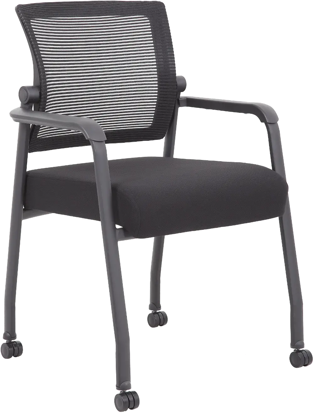 Boss Black Mesh Guest Chair-1