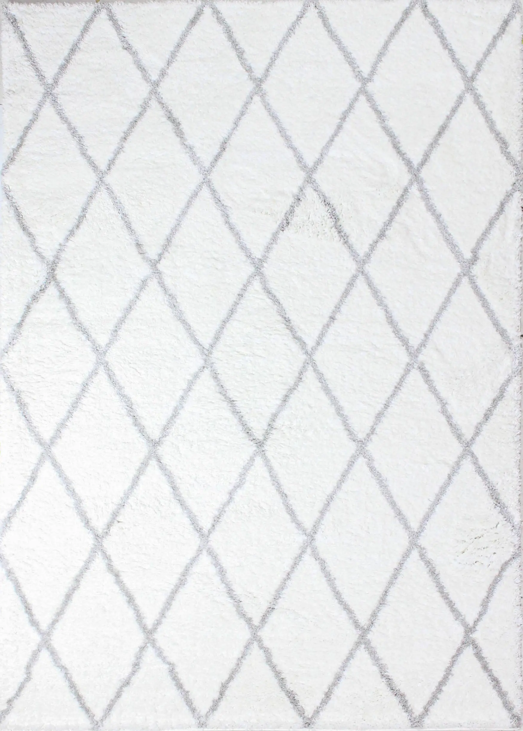Faris White and Gray 8 x 10 Area Rug