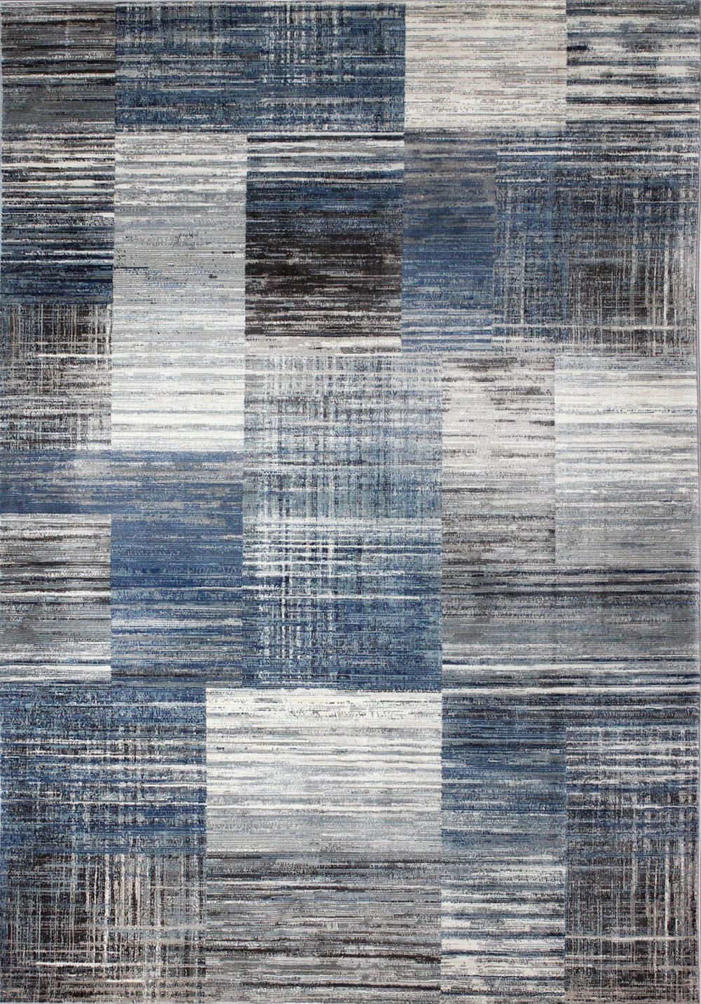 Laney Blue and Gray 4 x 6 Area Rug