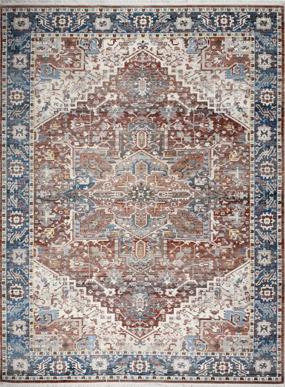 Gatlin Bohemian Rust 4 x 6 Area Rug