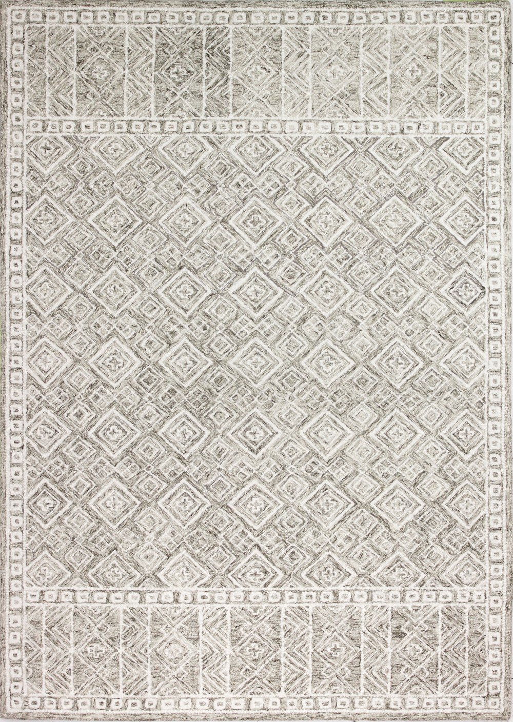 Nevin Taupe Geometric 8 x 10 Area Rug