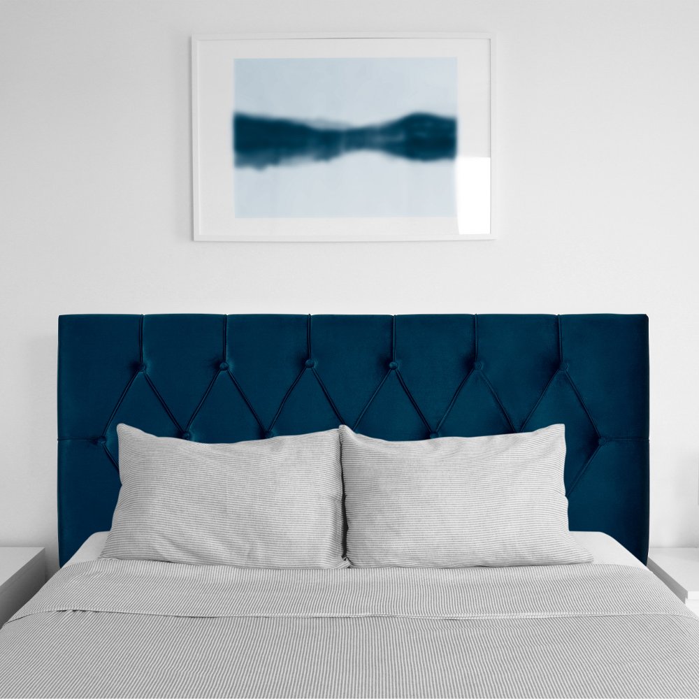 Catalina Velvet Navy Full Headboard