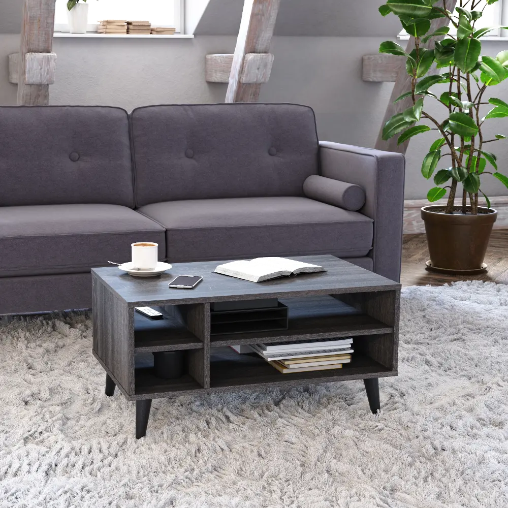 Cole Dark Gray Coffee Table with Storage-1