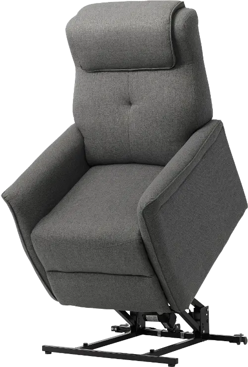 Ashley Gray Power Lift Recliner, RC Willey