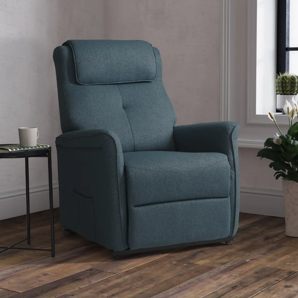 Ashley Blue Power Lift Recliner-2