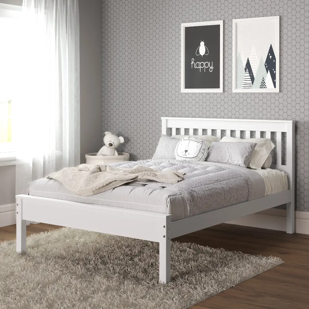 Contempo White Full Bed-1