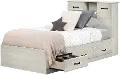 15134 Ulysses Light Gray Twin Bed and Headboard Set - South Shore