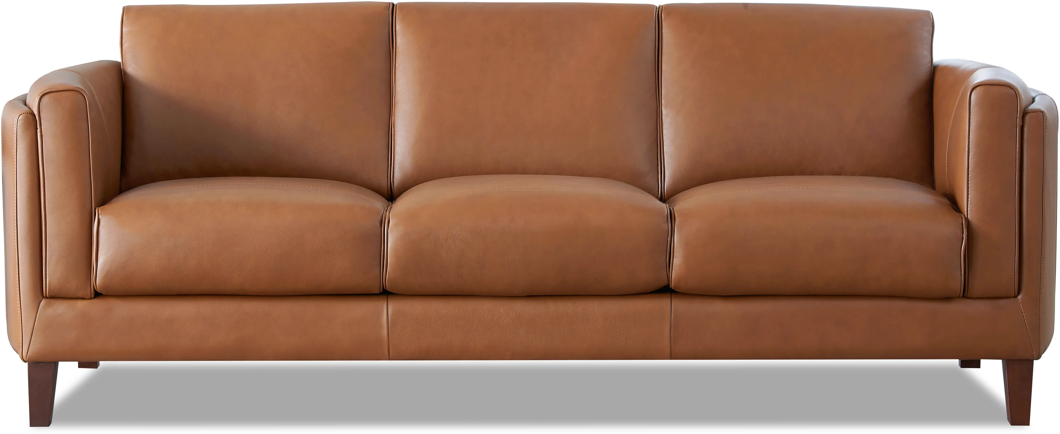 Pacer Nutmeg Top Grain Leather Sofa - Amax Leather