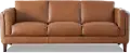 Pacer Nutmeg Top Grain Leather Sofa - Amax Leather