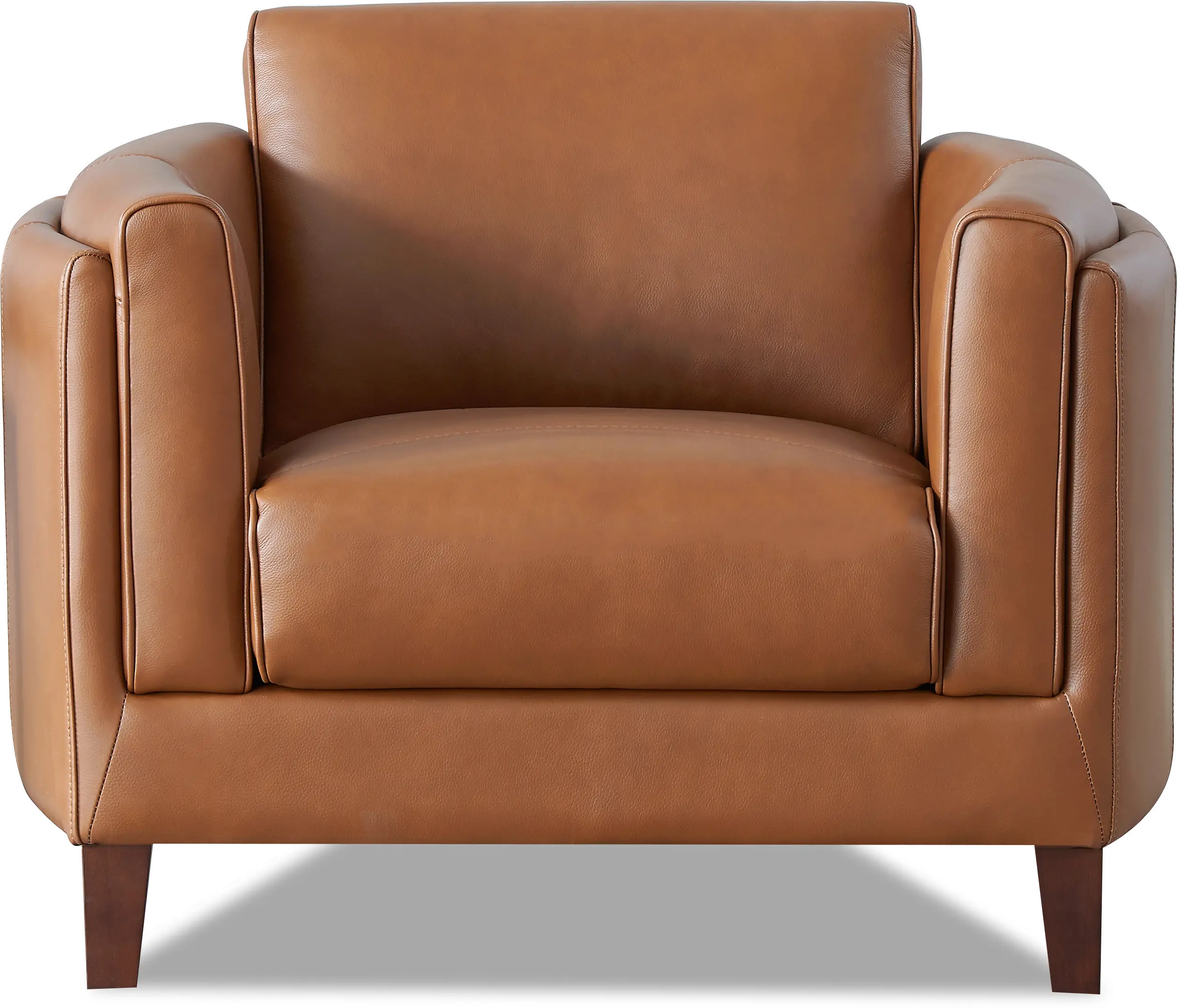 Pacer Nutmeg Top Grain Leather Chair - Amax Leather