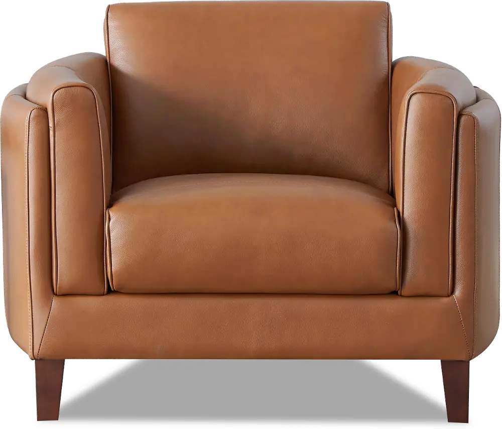 Pacer Nutmeg Top Grain Leather Chair-1