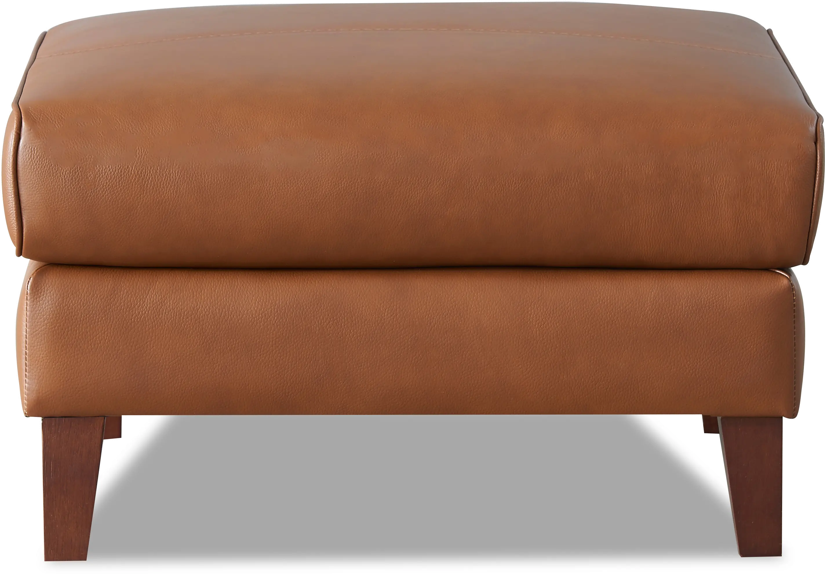 6720-00-2362 Pacer Nutmeg Top Grain Leather Ottoman - Amax Leat sku 6720-00-2362
