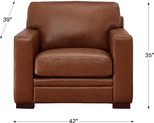 Chatsworth Brown Leather 2 Piece Sofa and Chair Set | RC Willey