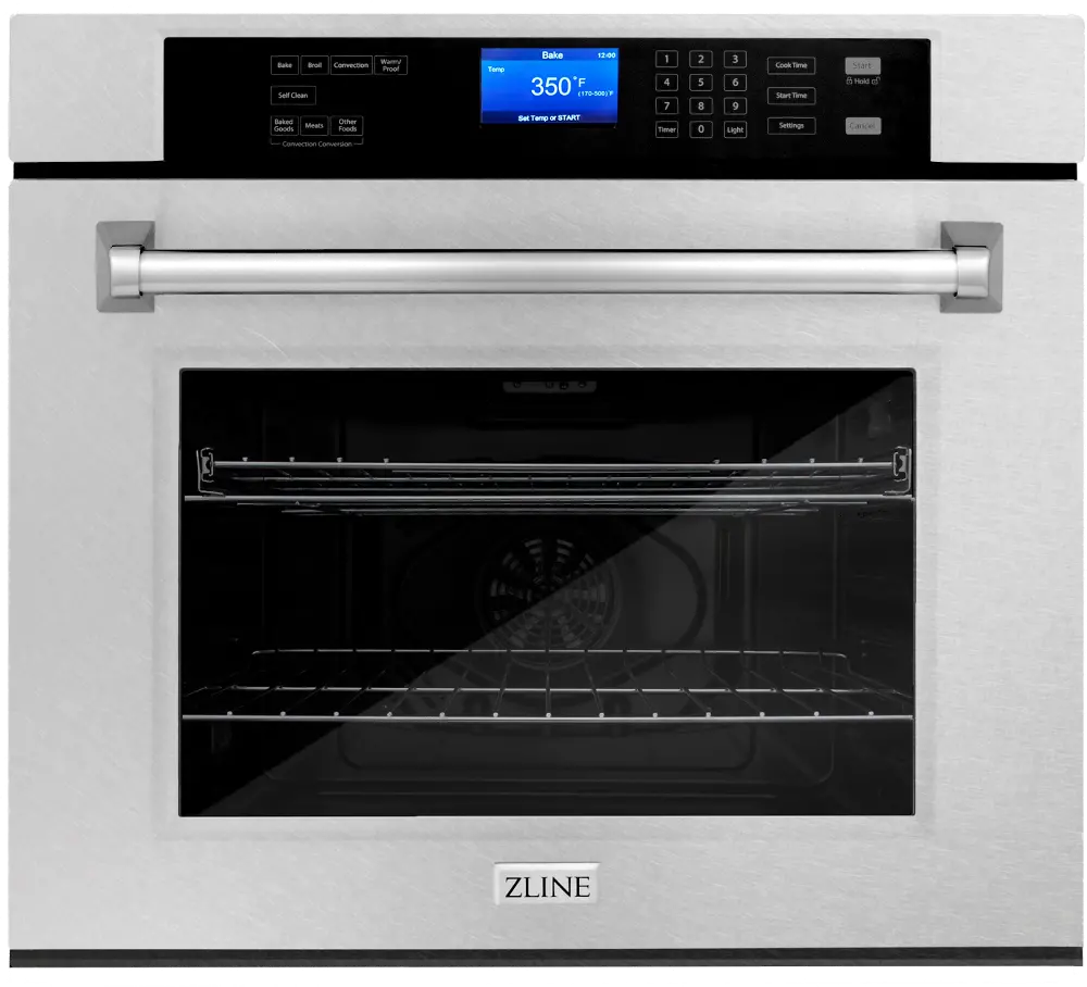 AWSS-30 ZLINE Professional 5 cu ft Single Wall Oven - DuraSnow® Stainless Steel 30 Inch-1