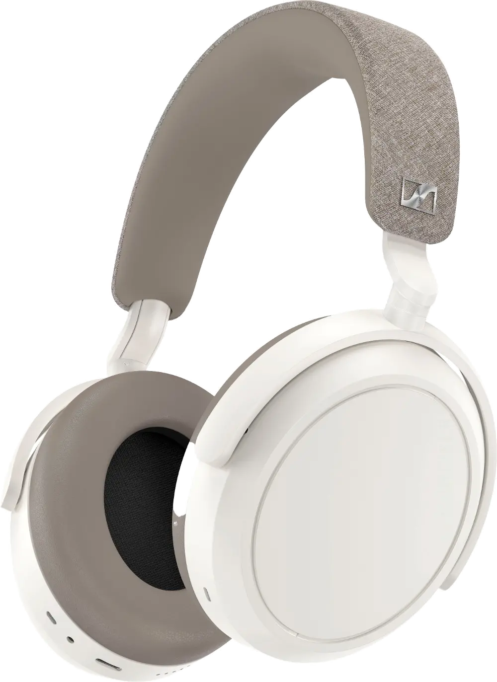 M4AEBT-WHITE/M4-ANC Sennheiser Momentum 4 Wireless Adaptive Noise-Canceling Over-The-Ear Headphones - White-1