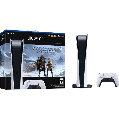 Sony Playstation 5 Digital Edition Console God of War Ragnark