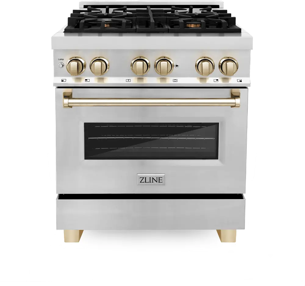RAZ-30-G ZLINE Autograph Edition 4.0 cu ft Dual Fuel Range - Stainless Steel-2