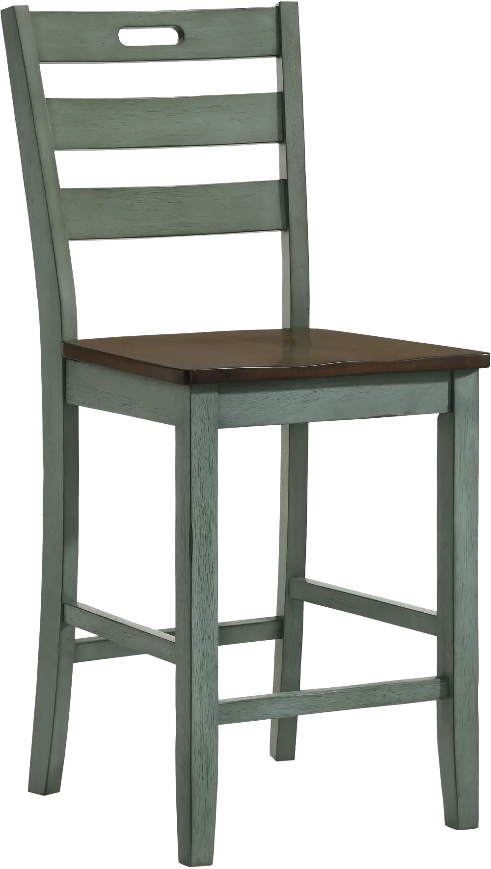 IDF-3125GR-PC Elda Green Counter Height Stool, Set of 2-1