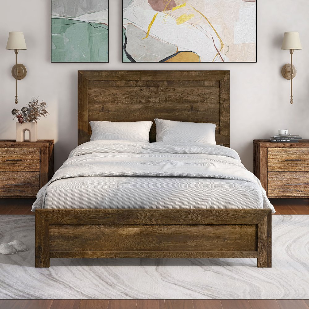 Kodo Walnut Brown Queen Bed