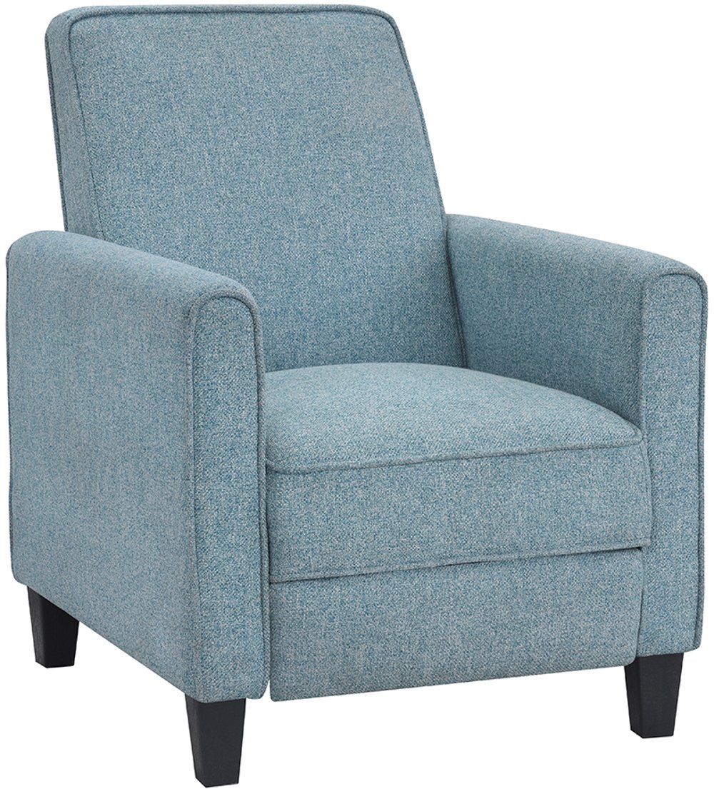 Ducee Blue Fabric Push Back Chair