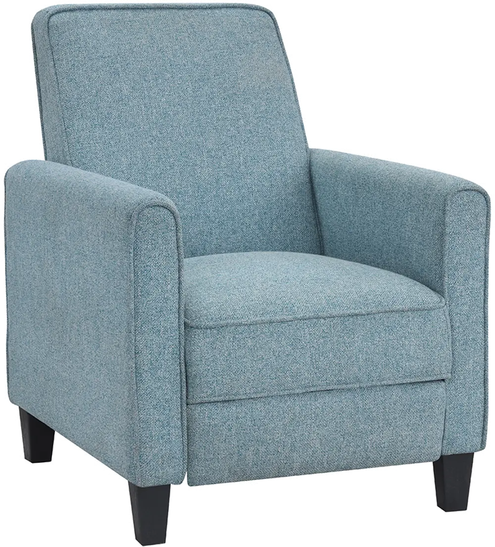IDF-AC827BL Ducee Blue Fabric Push Back Chair-1