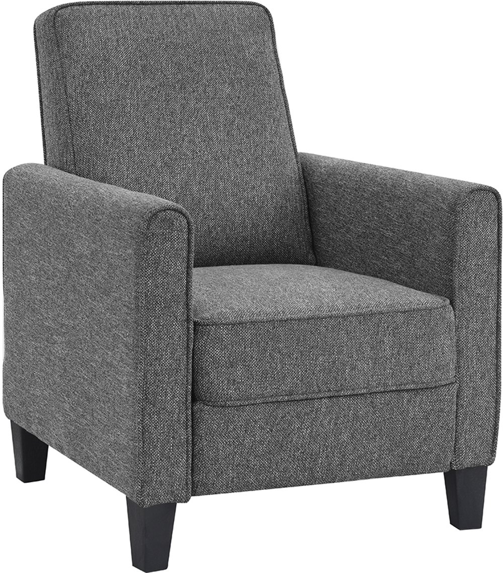 112899064 Ducee Gray Fabric Push Back Chair sku 112899064