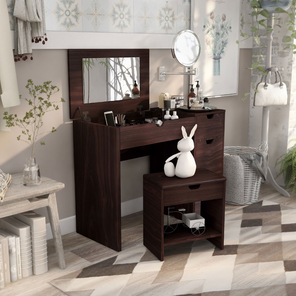 112899218 Astro Walnut Brown 2 Piece Vanity Set sku 112899218