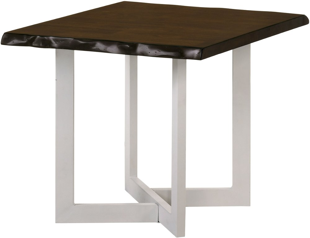 112899552 Krestian Oak and White End Table sku 112899552