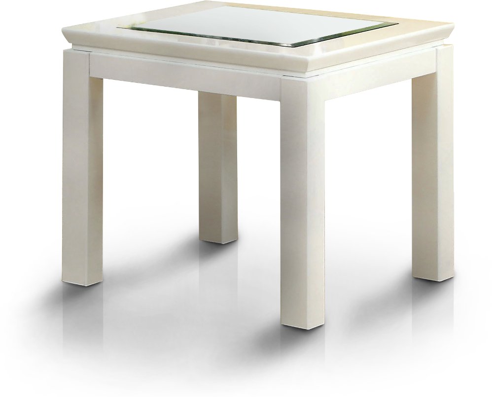 112899579 Kristof White End Table sku 112899579