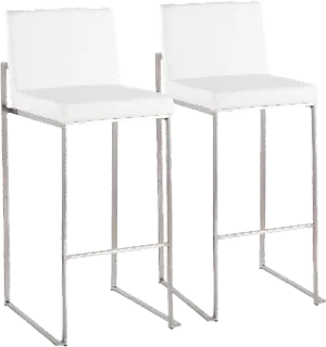 Fuji Black and Beige Counter Height Stool, Set of 2 | RC Willey