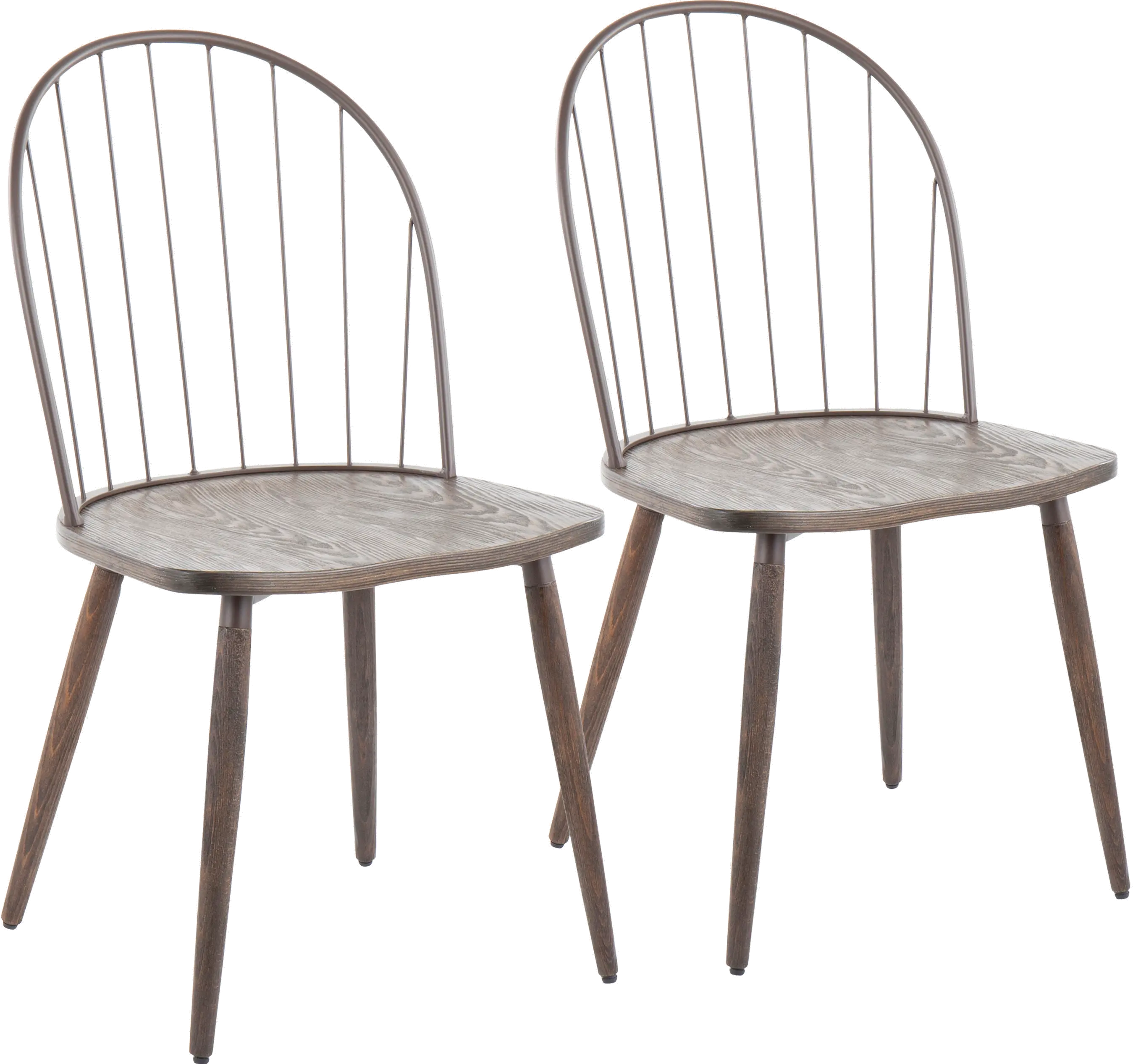 Riley Bronze High Back Dining Chair, Set of 2