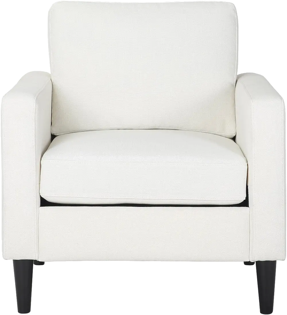 CHR-WENDY BKCR Wendy Contemporary Cream Accent Chair-1