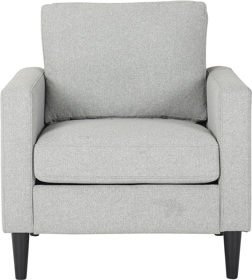 112903134 Wendy Contemporary Light Gray Accent Chair sku 112903134