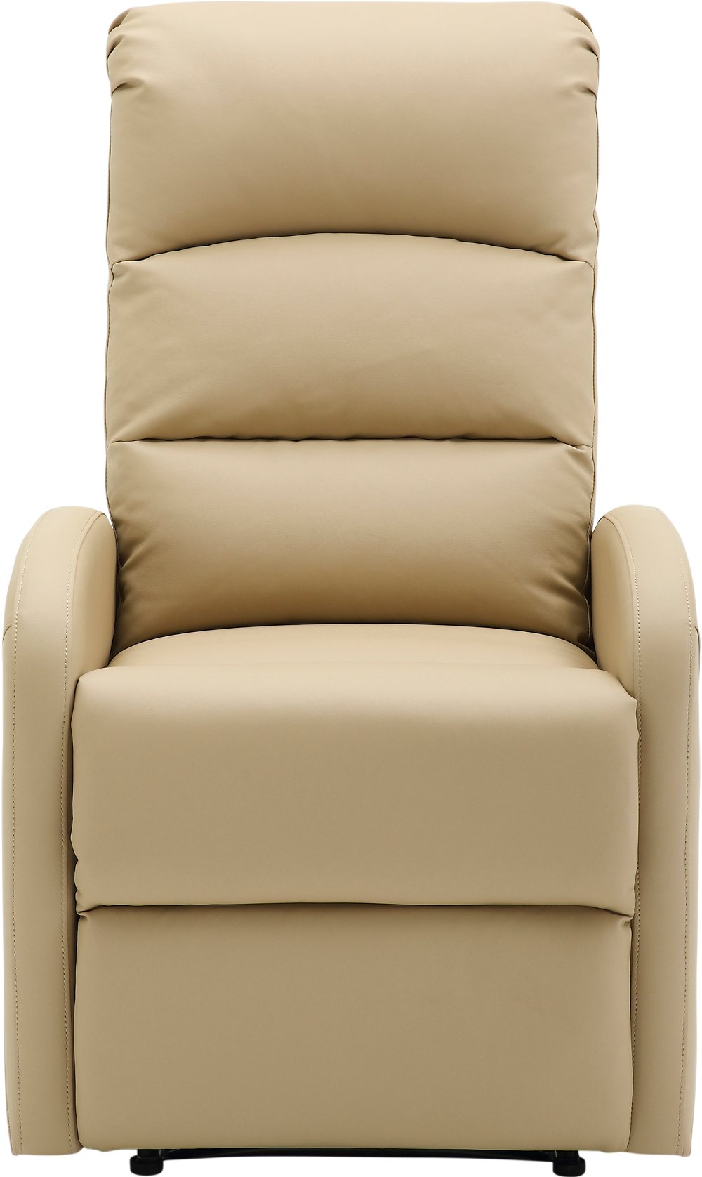 112903169 Dormi Beige Faux Leather Manual Recliner sku 112903169