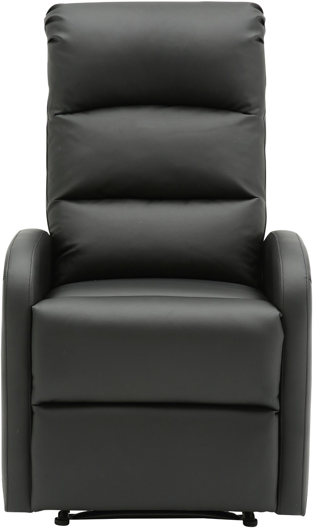 112903177 Dormi Black Faux Leather Manual Recliner sku 112903177