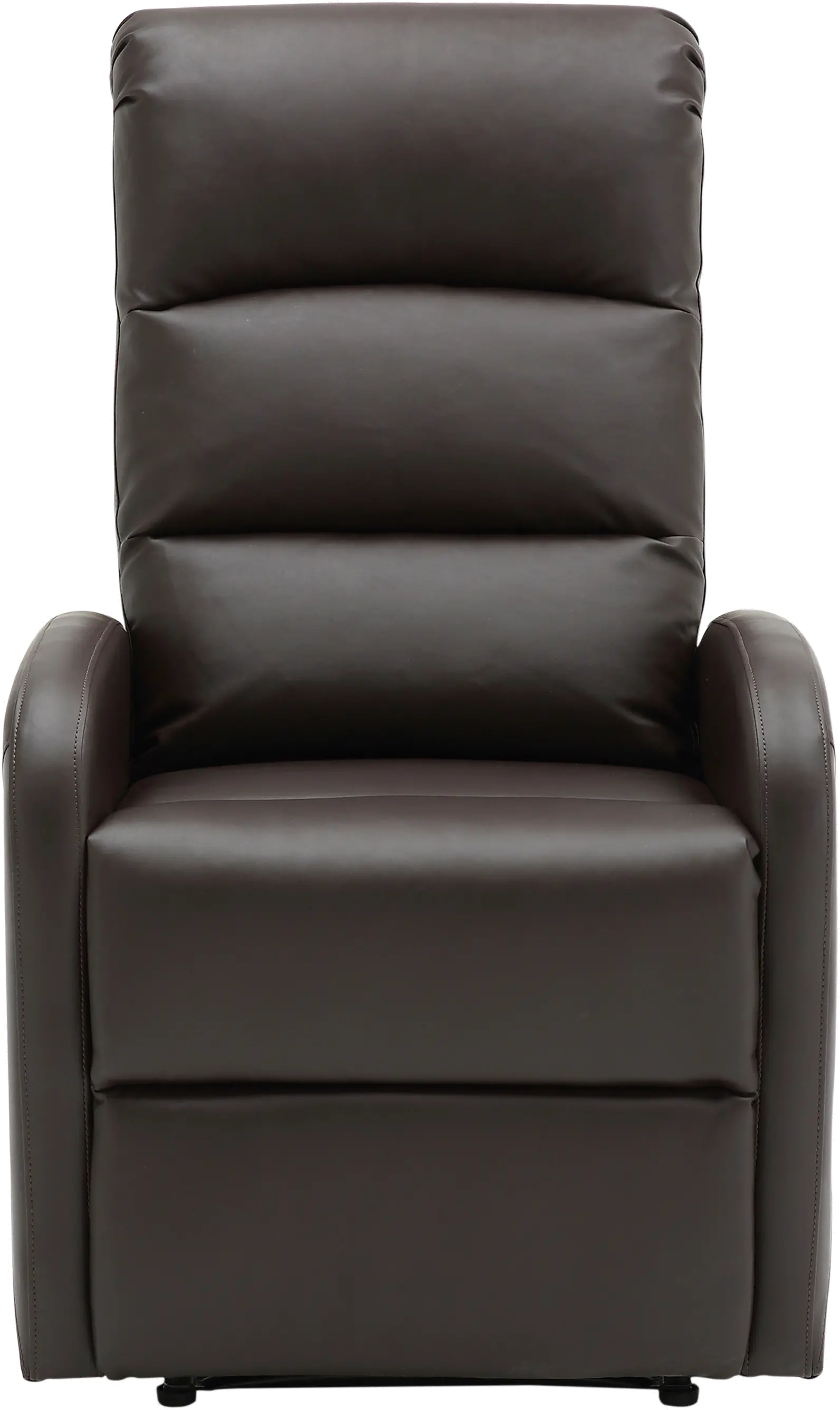 Dormi Brown Faux Leather Manual Recliner